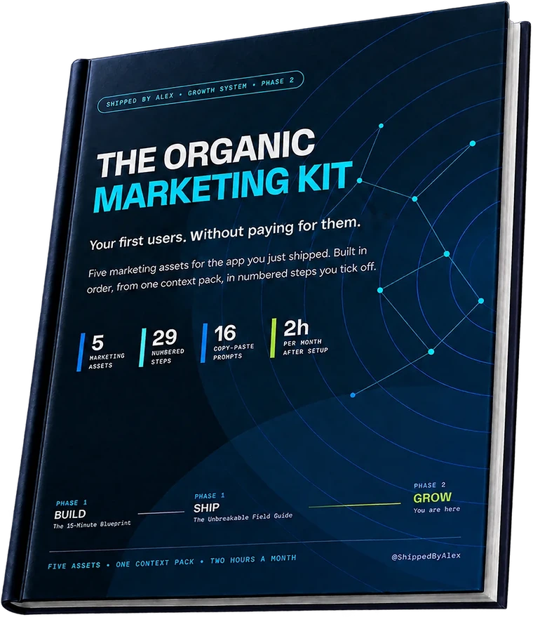The Organic Marketing Kit — 27-page PDF, five marketing assets