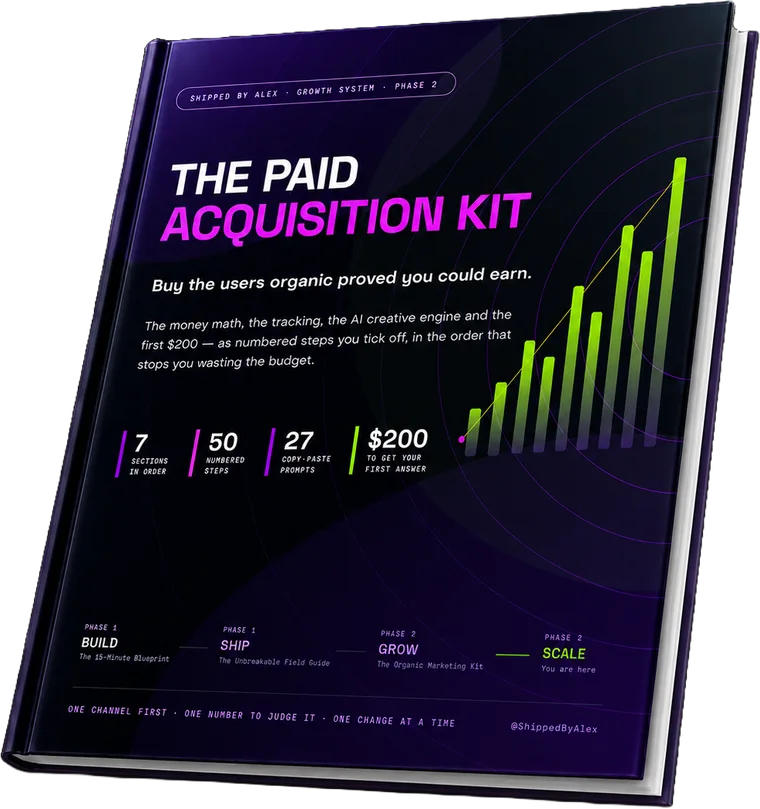 The AI SaaS Paid Acquisition Kit — 49-page PDF
