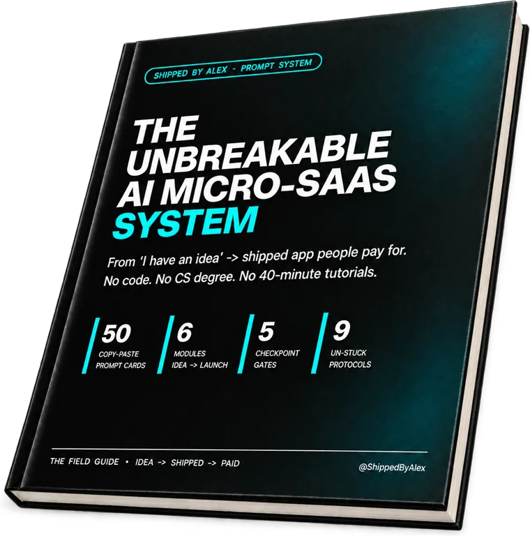 The Unbreakable AI Micro-SaaS System — the 68-page field guide
