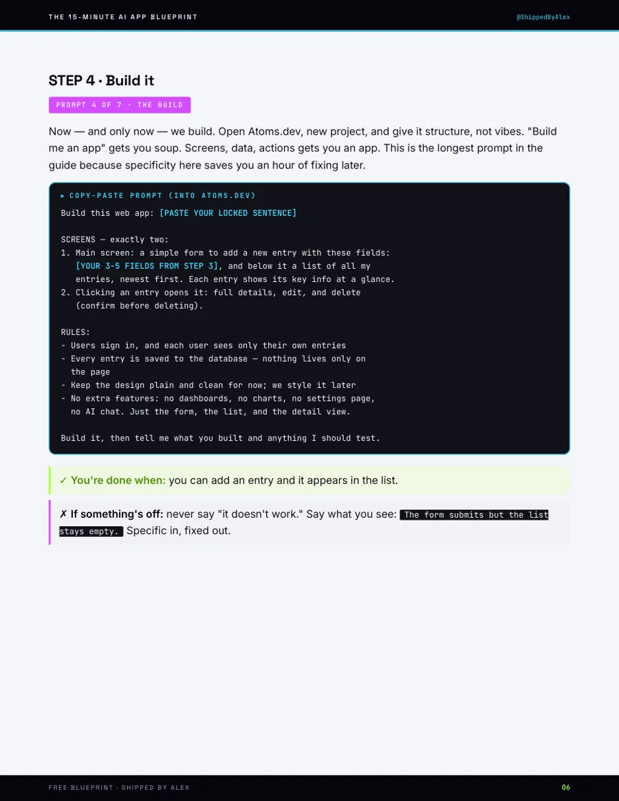 The 15-Minute AI App Blueprint — page 6
