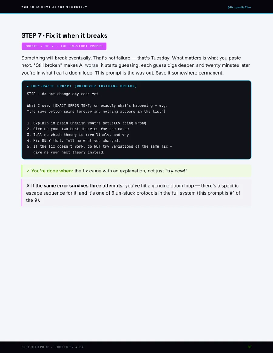 The 15-Minute AI App Blueprint — page 9